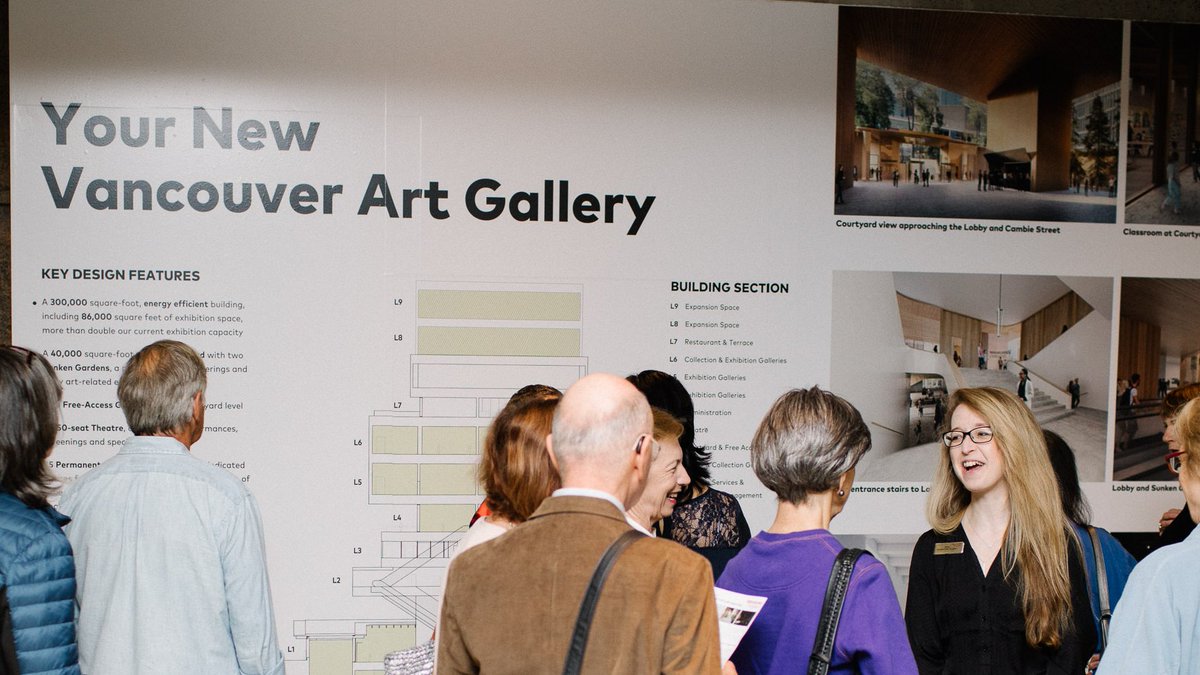 VanArtGallery's tweet photo. Thank you to everyone who joined us on Saturday for #MembersMorning & for a preview of your new Vancouver Art Gallery building designs! Find out more about the project at https://t.co/yHHkJ5peF4. #ArtMakesUs https://t.co/yK4vO3M4rH