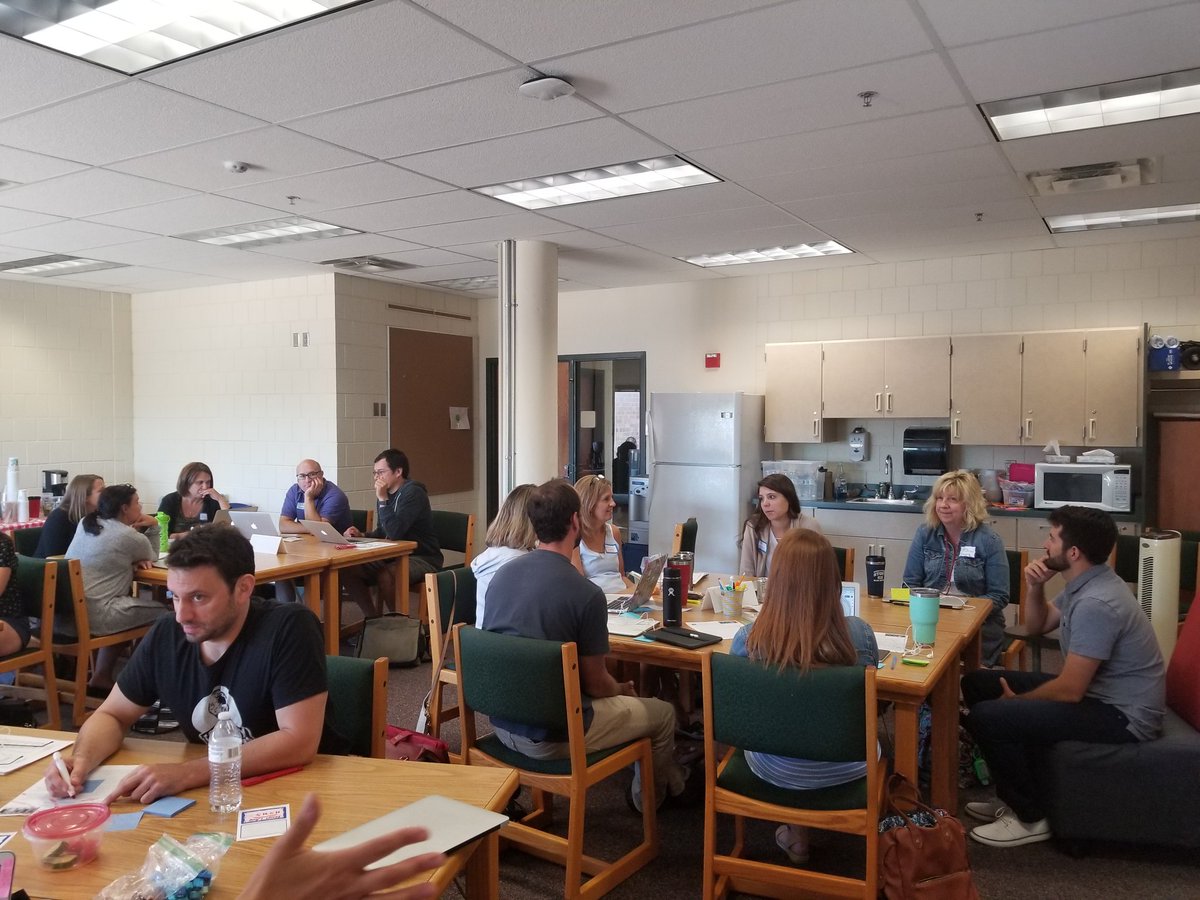 JimTrebisovsky's tweet photo. What a blast working with personalized learning cohort 4 today! #mythbustin #pl&amp;equity #legos #district197PL https://t.co/81M0fjGYDR