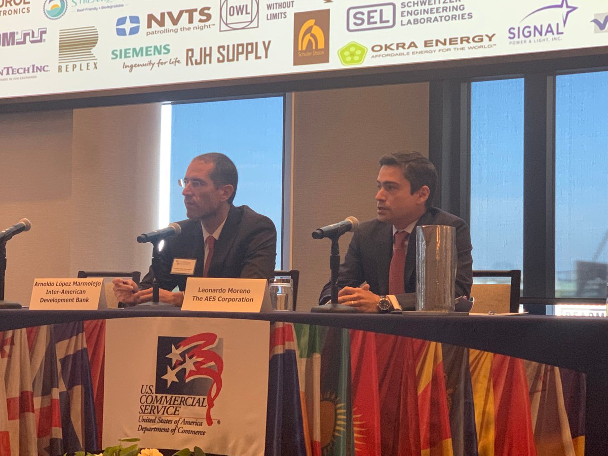 TheAESCorp's tweet photo. AES SVP and CCO @LE0NARD0M0REN0 joined the @USCommercialSvc at #CSTradeAmericas to share more about the economic and energy consumption trends in Latin America. #Export2CA https://t.co/OF7vvZrmkU