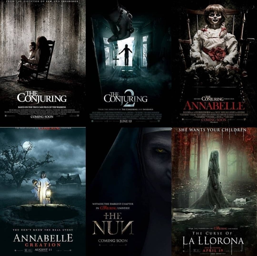 Which is your favourite?Mine has to be The Conjuring 2 or Annabelle