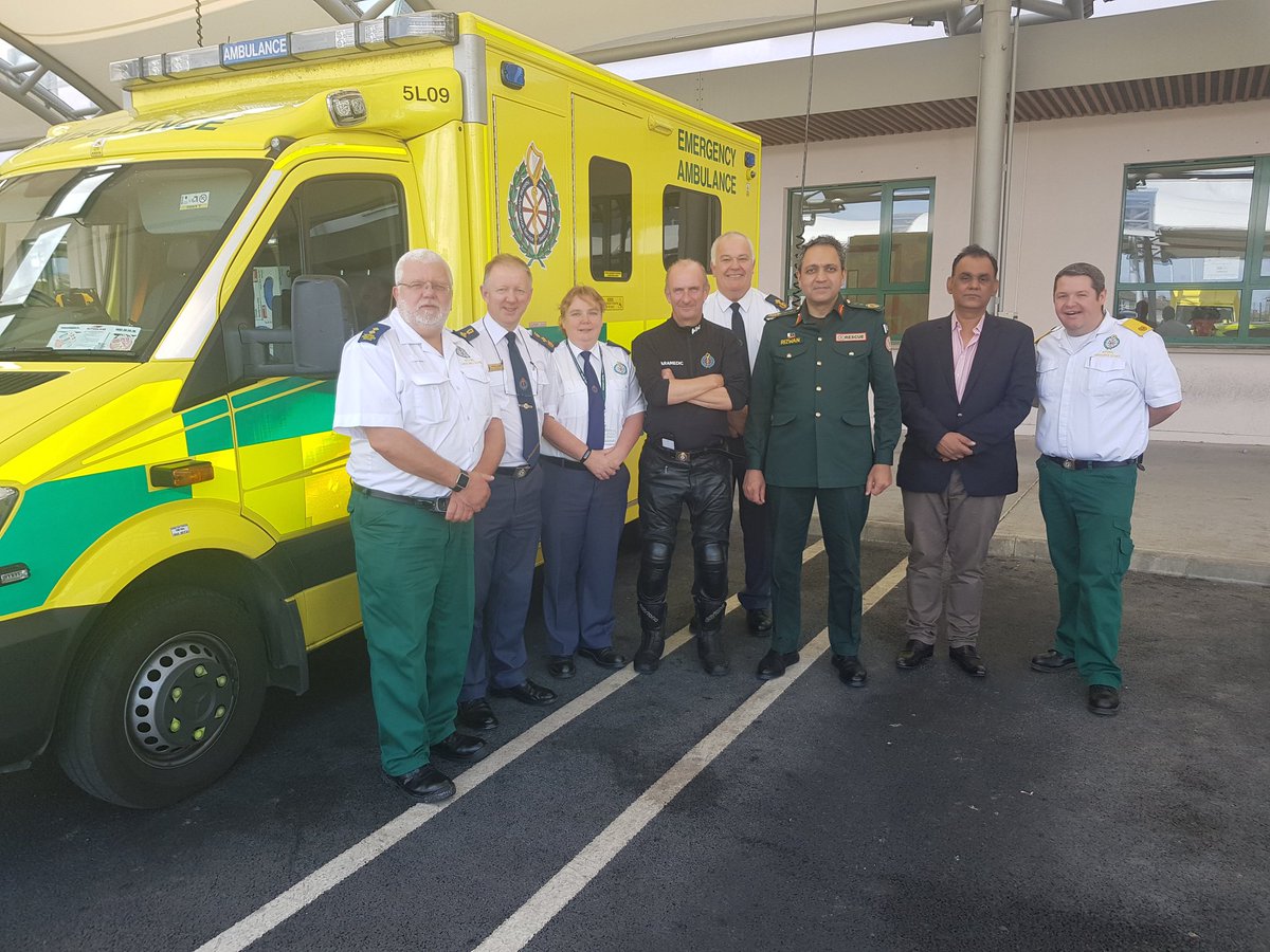 Dr. Riswan director of Rescue1122 Pakistan &amp; Dr. Shahzad Director of International Learning in Emergency Medicine Pakistan pay a visit to <a href="/AmbulanceDublin/">Dublin South Central Ambulance</a> with @NasDirector <a href="/Kate_Murray1/">kathrina murray</a> <a href="/NationalAmbula1/">National Ambulance Service College Ireland</a> <a href="/shaneknox1/">shane knox</a> <a href="/HSELive/">HSE Ireland</a> <a href="/paulreiddublin/">Paul Reid</a> <a href="/SimonHarrisTD/">Simon Harris TD</a>