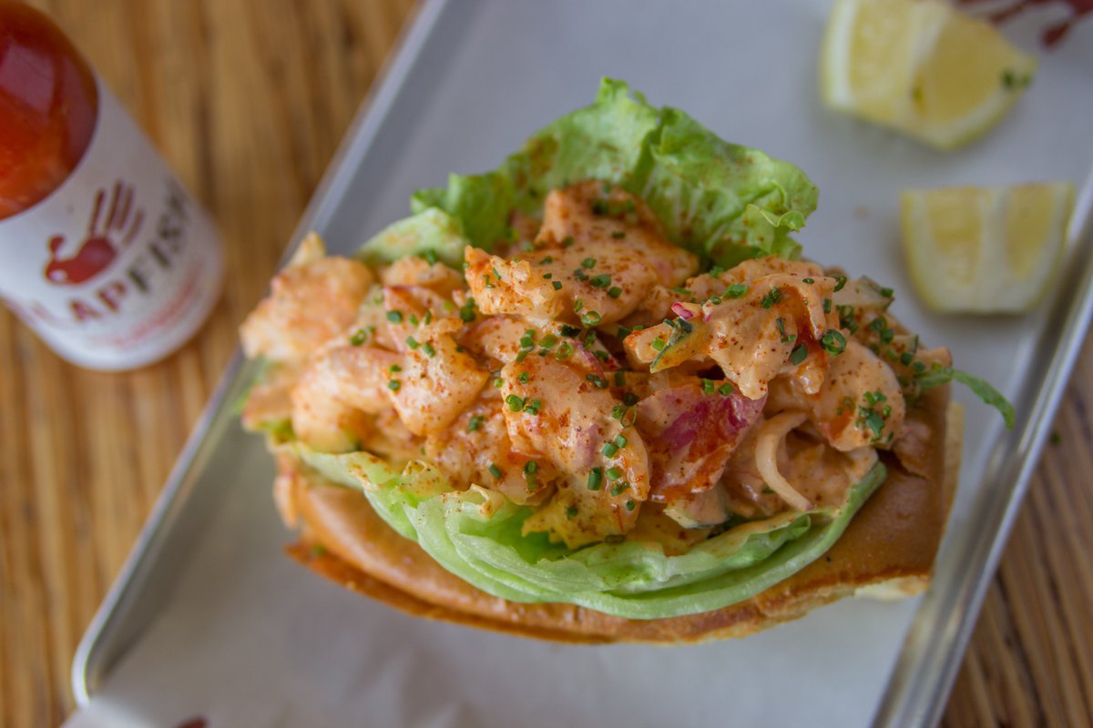 Photo evidence of why <a href="/ChefGruel/">Chef Andrew Gruel</a> went from food truck phenomenon to international brick and mortar in only three years. @SLAPFISHseafood is one stop you won't want to miss at L.A. Food &amp; Wine.