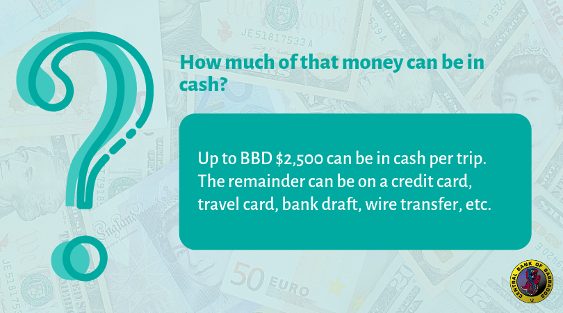 centralbankbb's tweet photo. Barbadians can now take the equivalent of BBD $2,500 in cash per trip. #CentralBankofBarbados #Barbados #forex #exchangecontrols https://t.co/e6LukXYCWv https://t.co/KMgcWXCeuB