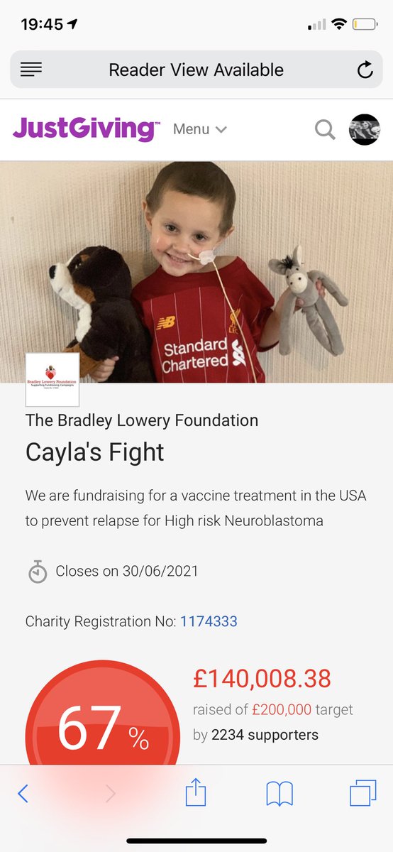 Caylasfight's tweet photo. ONE HUNDRED AND FORTY THOUSAND POUNDS RAISED!😍 

We’re so close now!🤞🏻

https://t.co/pCo1N6VzFg https://t.co/varf7sr9Wf