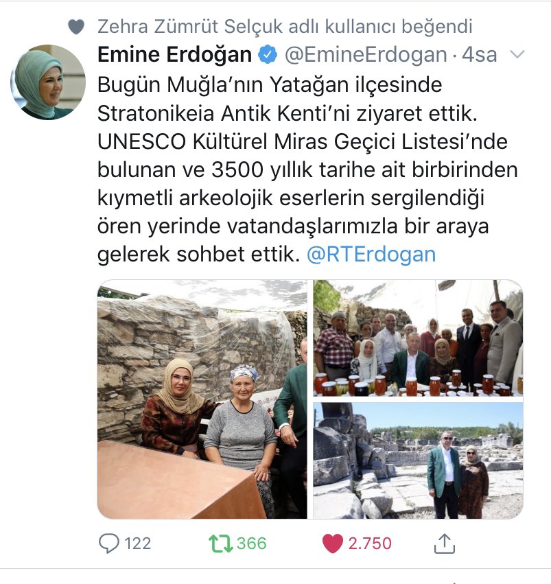 Sayın Cumhurbaşkanımız ve Eşleri Muğla Yatağan Stratonikeia Antik kentini ziyaret etmişler ve vatandaşlar ile sohbet etmişlerdir. <a href="/ailevecalisma/">Cshabakanligi</a> @muglaacsh <a href="/MilasHizmet/">Milas Sosyal Hizmet Merkezi Müdürlüğü</a>