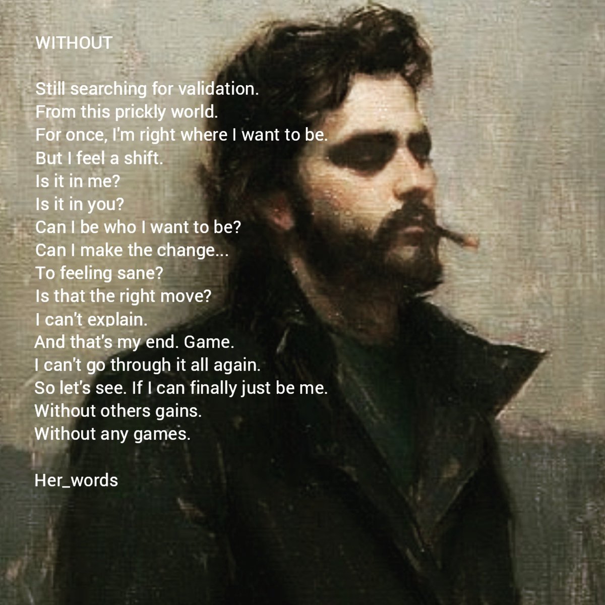 HerWords4's tweet photo. WITHOUT.... 🤔
#secretsshared #poem #poetry #poetrycommunity #poetrycommunity #newwritersharings #words #herwords #herthoughts #writing #notes #musings #soulscribble #soulscribblers #scribblersword #wordporn #poetcorner #writingcommunity #life #PoemADay https://t.co/4qYXMoh8W6