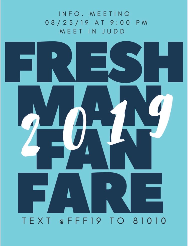 Get ready for it! Freshman Fanfare 2019!!!@FreshmanExp