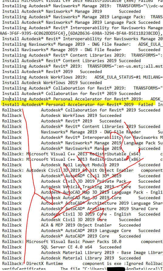 Why <a href="/autodesk/">Autodesk</a> , WHY?! Why would you rollback an entire suite install because one tiny part of one program didn't install? (and in this case, because a newer version was already installed!)