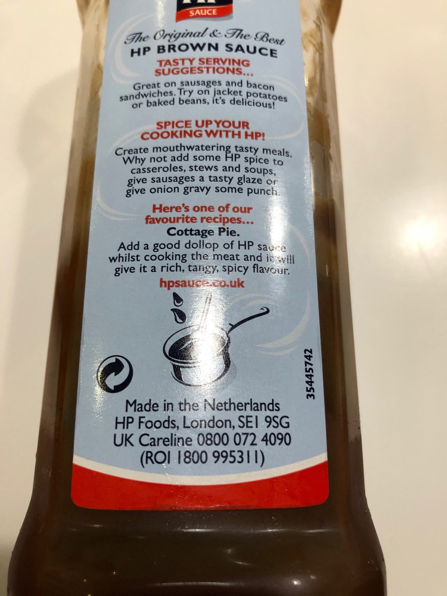 Continibites's tweet photo. Itβs been a long day so #fishsuppers for Victor and I. But when did HP Sauce start being made in the Netherlands! #StopBrexit https://t.co/aina7cxgdD