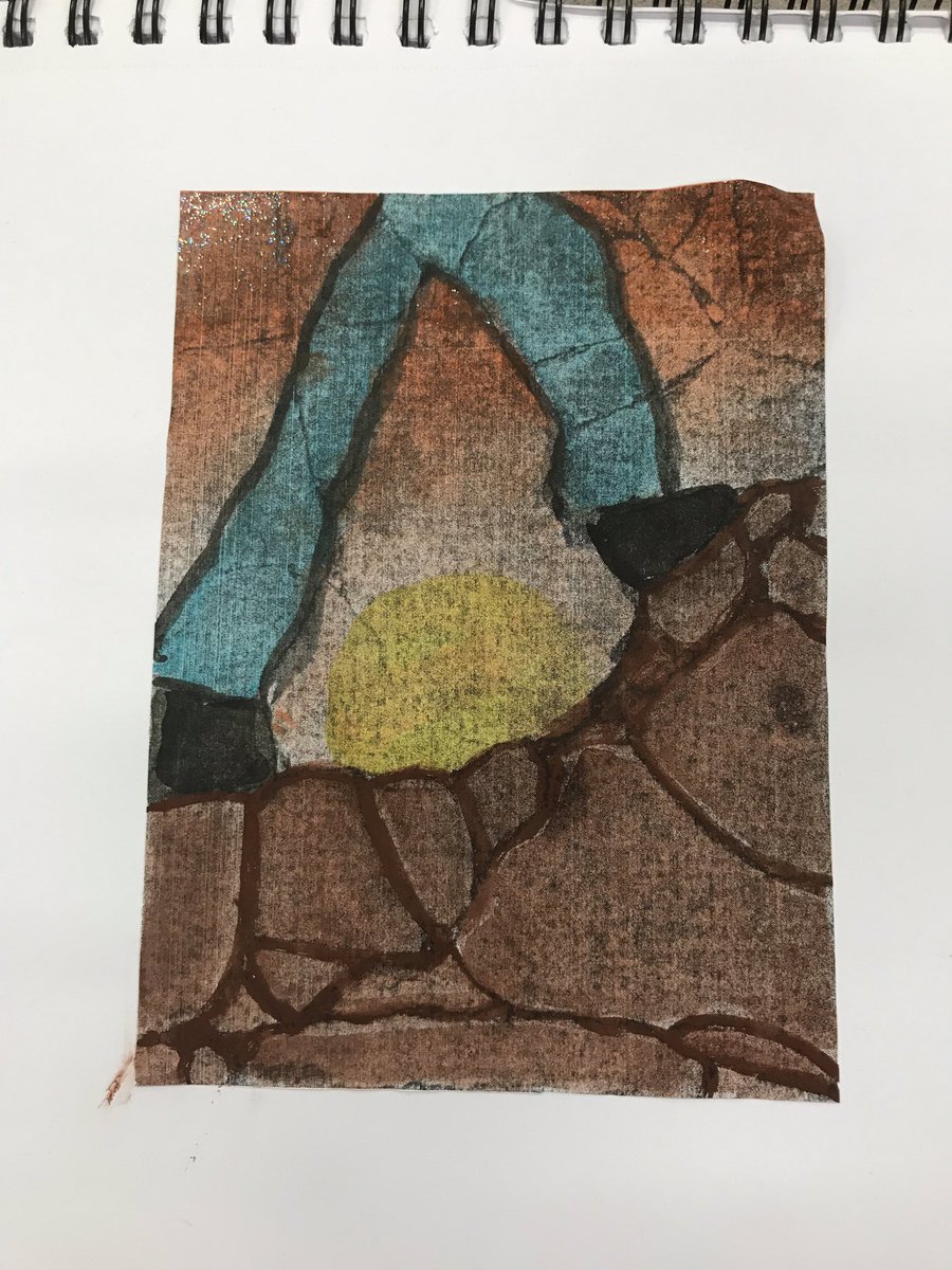 lisacaseyart's tweet photo. Our sketch assignment this week was to take a sidewalk crack and use the lines and shapes given to create an image. I am always impressed by my kids #cobbartrocks #wheelerart #learningtolook https://t.co/kEjblkSXLH