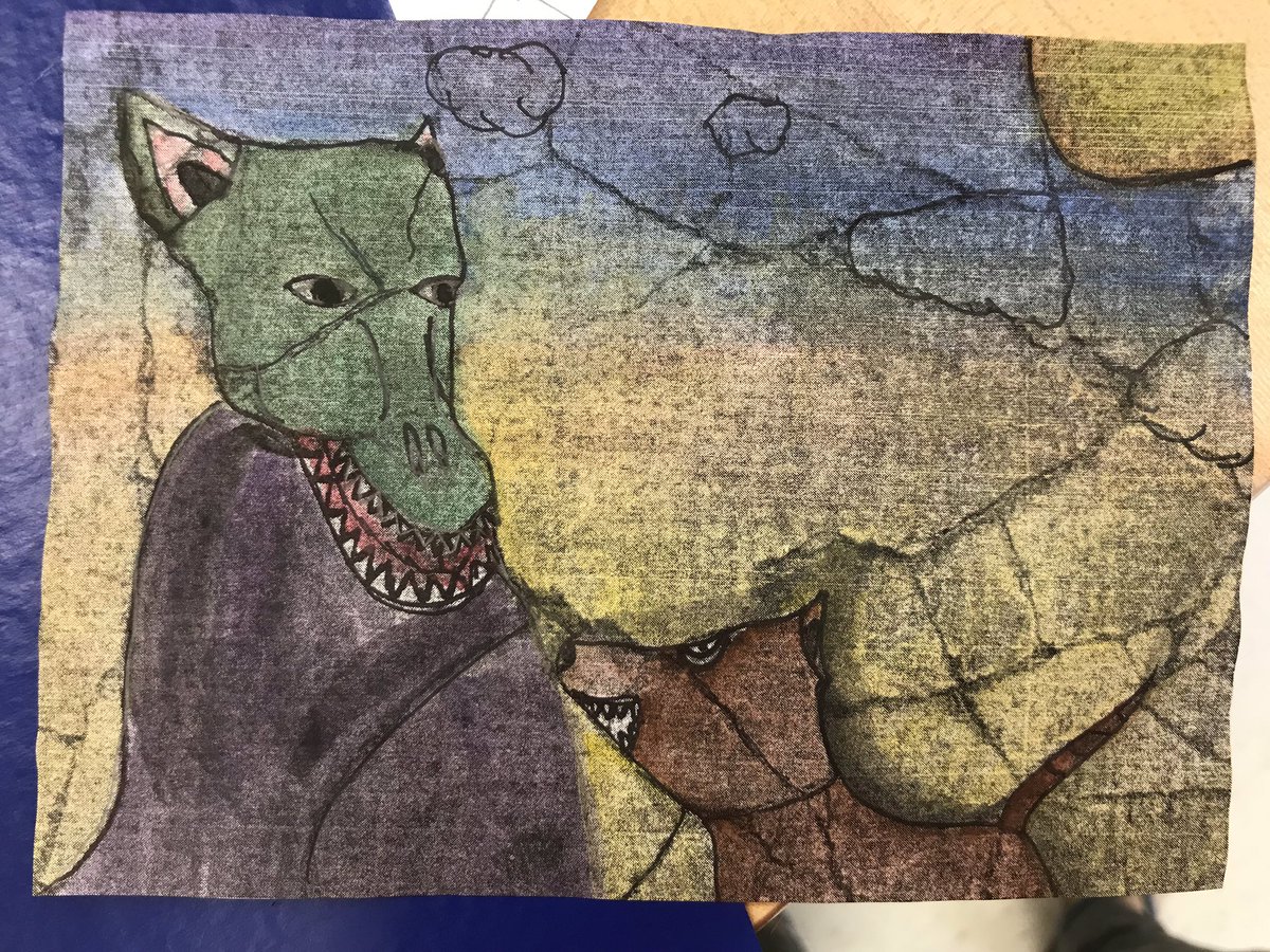 lisacaseyart's tweet photo. Our sketch assignment this week was to take a sidewalk crack and use the lines and shapes given to create an image. I am always impressed by my kids #cobbartrocks #wheelerart #learningtolook https://t.co/kEjblkSXLH