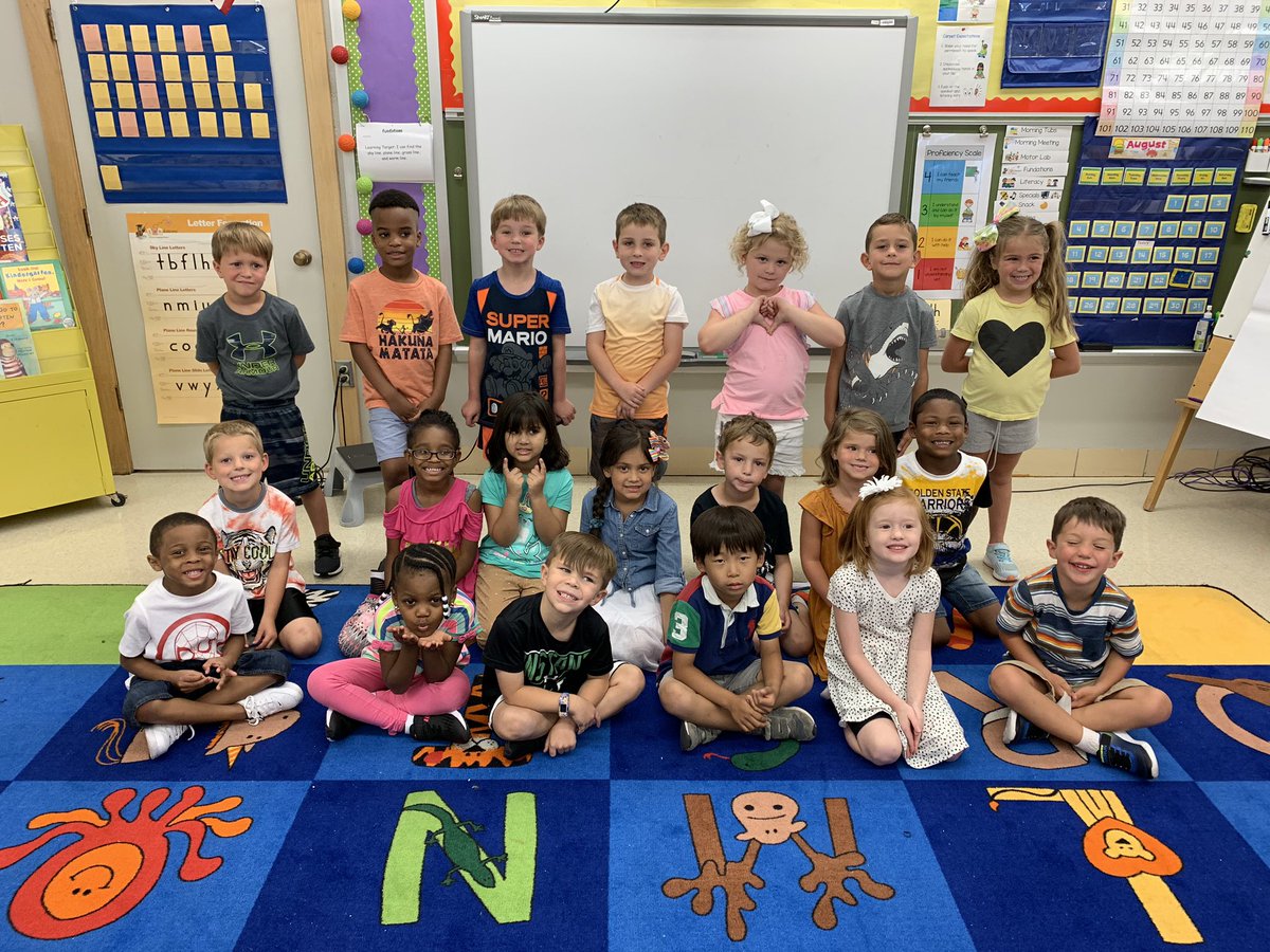 We had a great first day of kindergarten!! <a href="/rbebears/">Rock Bridge Elem</a>