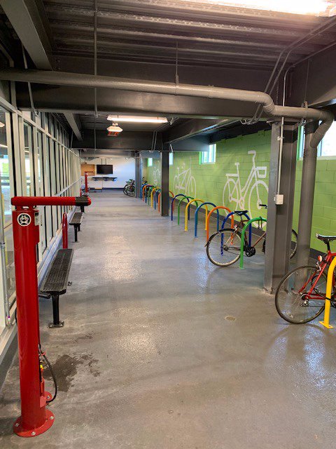 SyrosPharma's tweet photo. High on the list of employee requests when planning our new home was a place to store their bikes... ask and you shall receive! #SyrosHQ #OurExpression #GreenCommuters https://t.co/lzOuPHrXFt