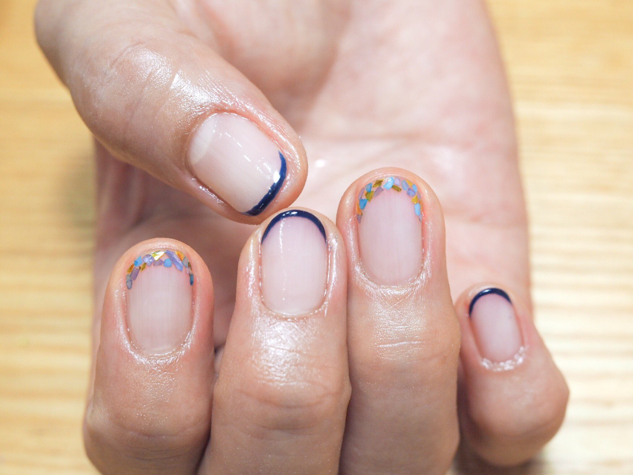 توییتر Nail Yumihari در توییتر 大人スキニーフレンチをホロで涼やかに 8000 ネイル ネイルデザイン ショートネイル ニュアンスネイル クリアネイル シンプルネイル 札幌ネイル 自爪ネイル 個性派ネイル 札幌ネイルサロン 円山ネイルサロン 札幌