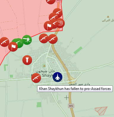 thebloodiesword's tweet photo. Great news all, HTS & its allies are abandoning #KhanSheikhoun #Turkey is not coming #SyrianRebels putting up only #TokenResistance they are evacuating
Reports #Turkish observation post in #Morek is encircled.
#NorthHama #Idlib #IdlibOffensive #SAA #TigerForces https://t.co/dAdzHbwbnv