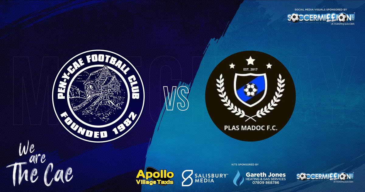 penycaefc1's tweet photo. Next up...
🆚️ @PlasMadocFC 
🏆 WNL Premier League
🕡 18:30 KO
🗓 20th August, 2019
🏟 The @SoccerMillion Riverside Arena 
🍺🍔 Bar Open Hot Food Avail.

Thanks to our sponsors: @ApolloWrexham, @gareth_gas, @SalisburyMediaG and @SoccerMillion https://t.co/ny7x4JGAJd