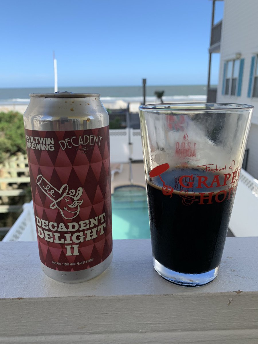 RVABrew's tweet photo. Just now having a Decadent Delight II from @EvilTwinBrewing! If you haven’t yet had this, we recommend it!!! #RVA #RVABrew #CraftBeer https://t.co/lcTgz9ducf