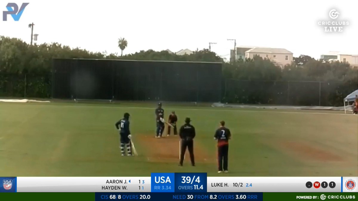 usacricket's tweet photo. Tough going for #TeamUSA🇺🇸 in this chase here as the 4th wicket falls. Still 30 more runs to win, Jones and Walsh Jnr at the crease
📺WATCH LIVE➡️: https://t.co/ZPWrmyRKHU
#T20WorldCup #USAvCAY🇺🇸🇰🇾 https://t.co/yQ5IRrorBo