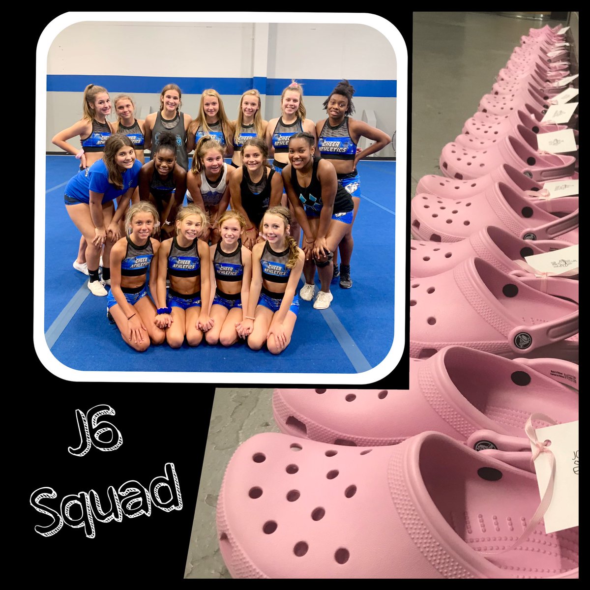 CA_JrRoyalty's tweet photo. Choreo is complete now practice makes perfect.... let’s earn those jibbitz🙌🏻 #readytocrocyourworld #J6squad #jrroyalty #sick6th #onmondayswewearpink https://t.co/hEaGMHEMP6