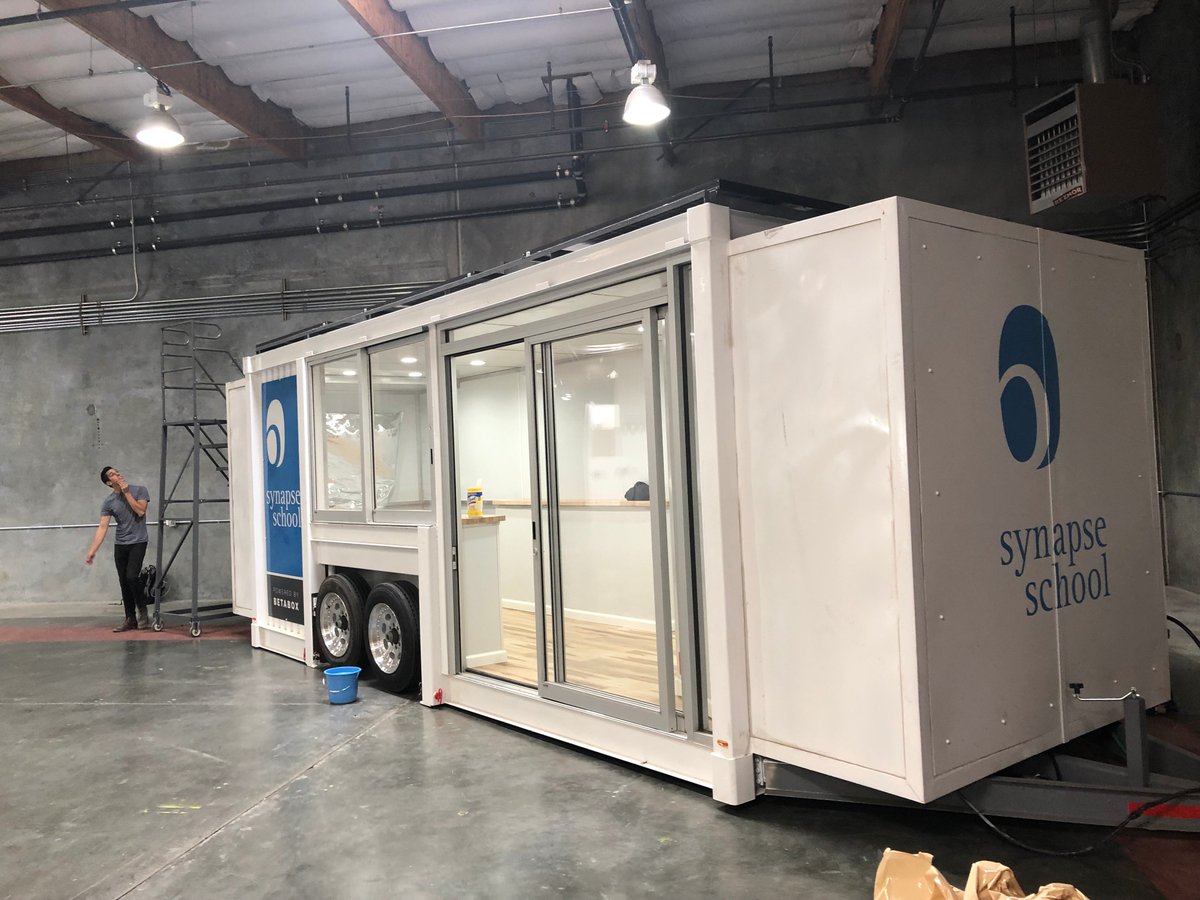 jimeagen's tweet photo. @SynapseSchool New mobile #maker space just arrived. Thanks @betaboxlearning for making this happen with us! #newschoolyear #innovation #DesignThinking https://t.co/msLeGJ2FII
