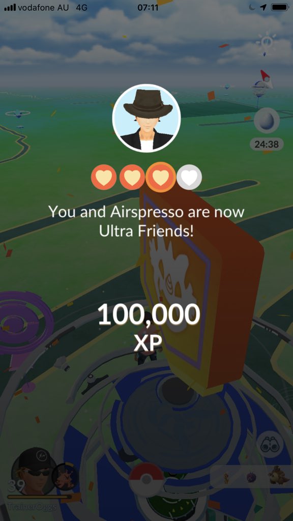 OggsTrainer's tweet photo. At last clinching level 40 in #PokemonGo with a little help from my friends 👫.
Keep on grinding! https://t.co/HAilaHp2Xs