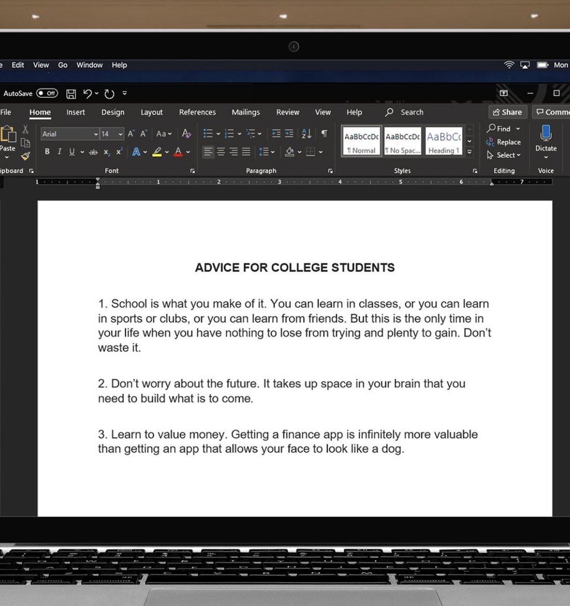 It’s the first day of school for many today. Here is my advice for all levels of students...