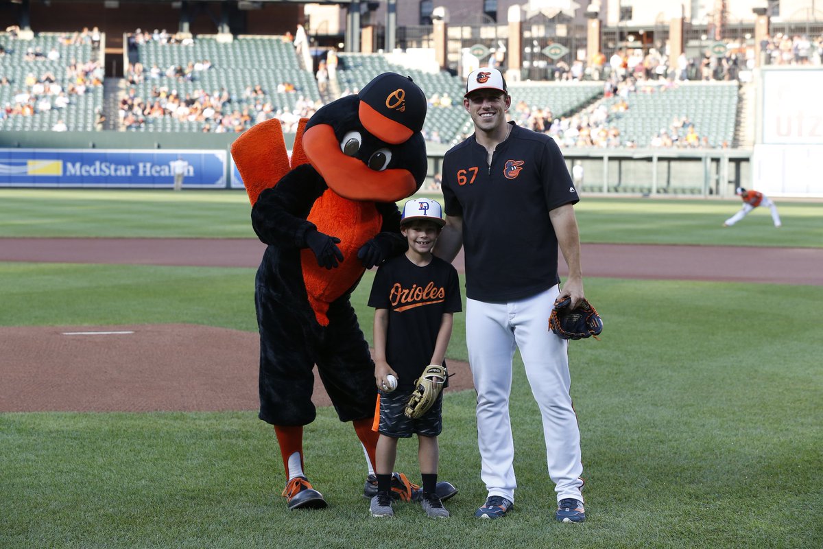 MDEaby's tweet photo. Thank you ⁦@Orioles⁩ for the terrific evening and photos!⁦ A night we will never forget. ⁦@MovieChance⁩ https://t.co/Iq2kkUvFIi