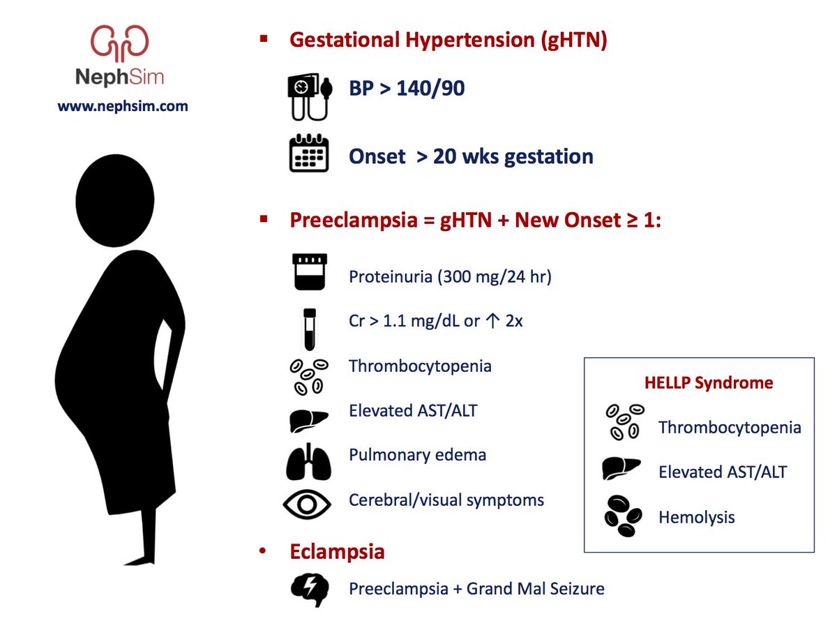 Neph_SIM's tweet photo. Gestational #HTN &amp; #Preeclampsia 

Thanks to @GlomeruLai @NSMCInternship 

https://t.co/dPA2rDUifl

#FOAMed #Infographic #Pregnancy @grepmeded https://t.co/F4aTXZmC8I
