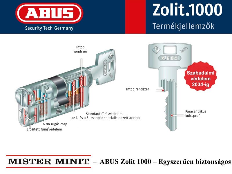 #MisterMinit #Információk #Szolgáltatások #Akciók
ABUS Zolit 1000 zárrendszer – Egyszerűen biztonságos.