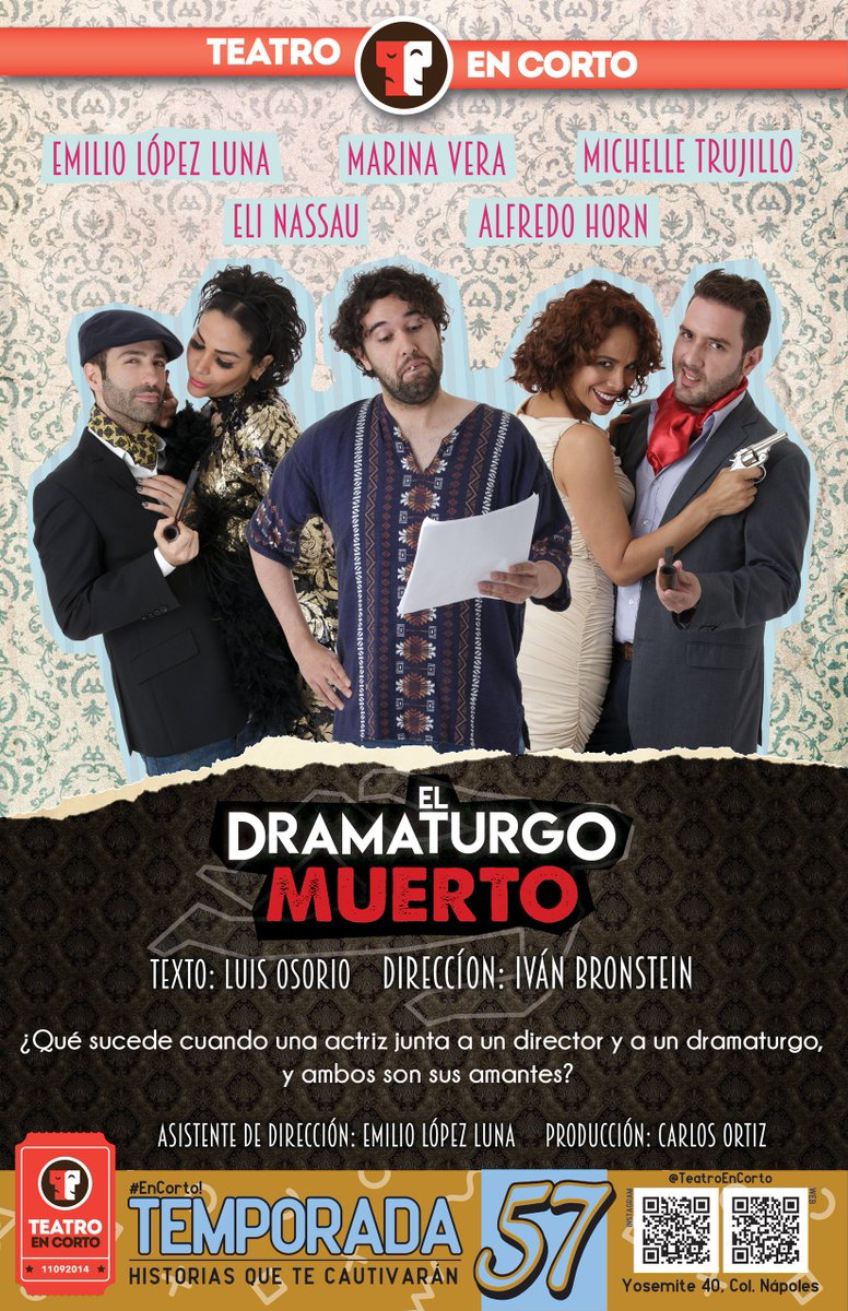 CabronsteinProd's tweet photo. Estrenamos el Jueves!! No se pueden perder #ElDramaturgoMuerto y #ElAcompañante en el #Foro4 de @TeatroEnCorto @EliNassau @Cejudisimo @marinavera100 @alfre_horn @YoVoyAlTeatroMx @LocuraTeatral @Noti_Teatro @TeatroEnCdMx #CDMX #Teatro https://t.co/pOzK6FAvXS