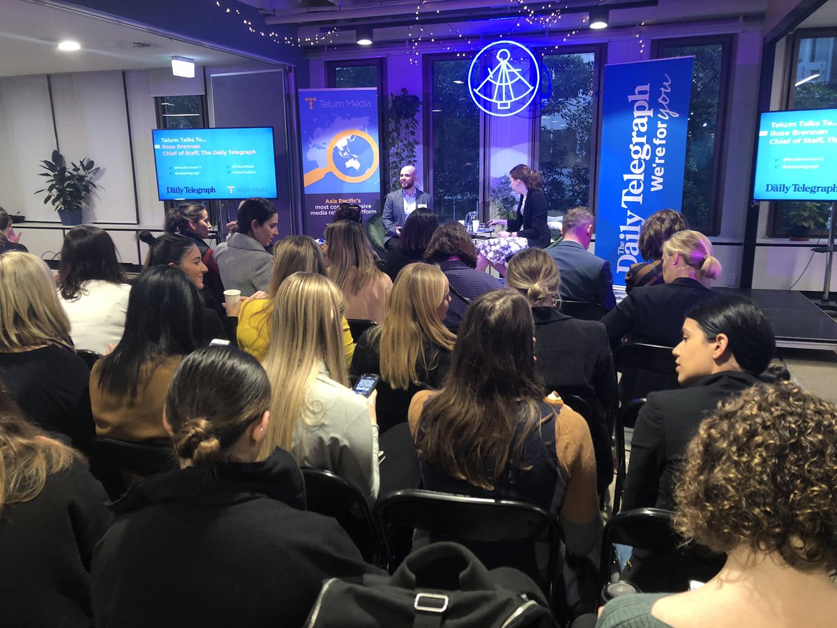 matt_levinson's tweet photo. Back at @fishburners for the first time in forever for @telummedia's #telumtalksto the Tele's COS @RoseBrennan12 https://t.co/aHVbGJ0VlU