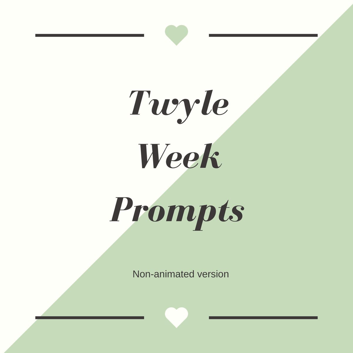 TwyleWeek's tweet photo. Here are the daily prompts in slide format, for easy reference!
Twyle Week is September 23-27, 2019
#twyleweek #twyle #sptwyle #kylextweek #tweekxkyle #kylebroflovski #tweektweak https://t.co/dtzh8WrZ0p