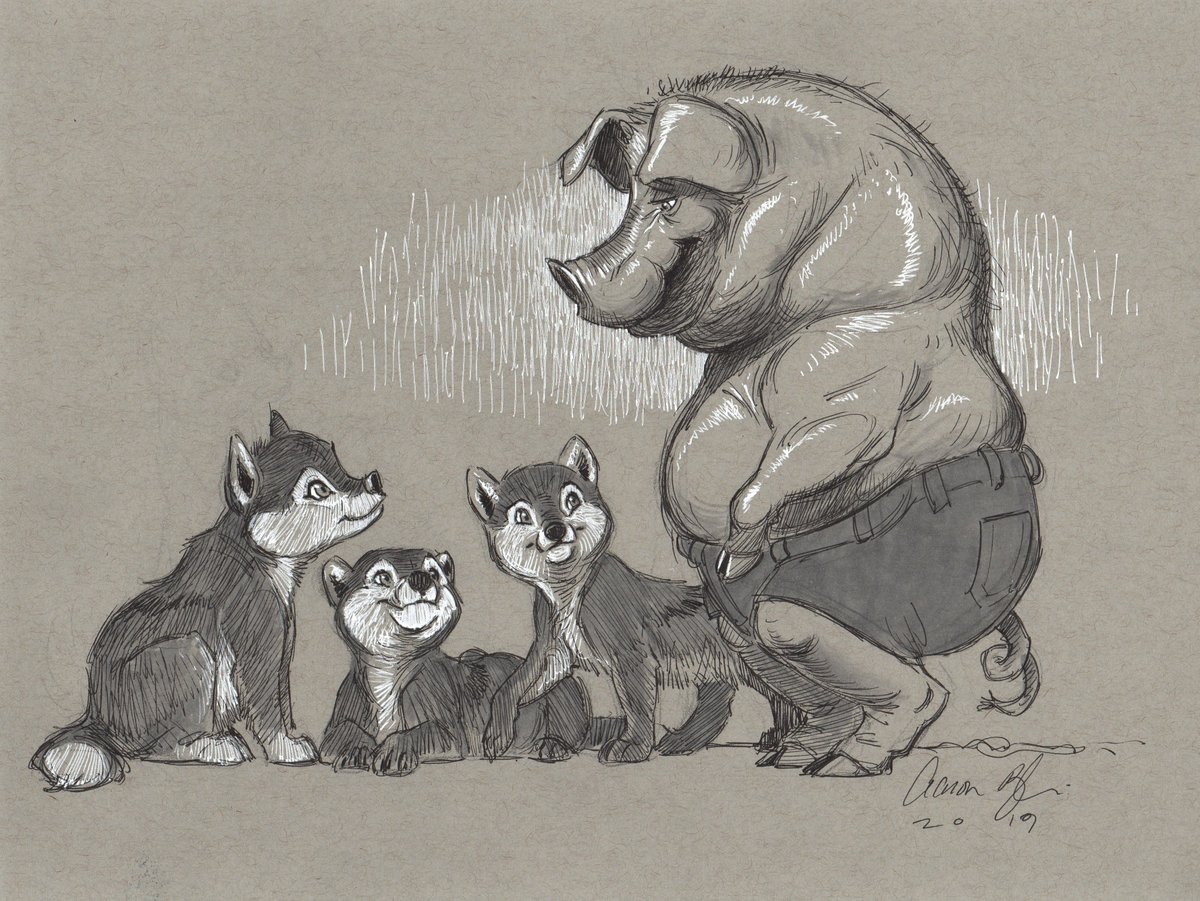 AaronBlaiseArt's tweet photo. Got a few more drawings done today. https://t.co/spOgbZT3l0