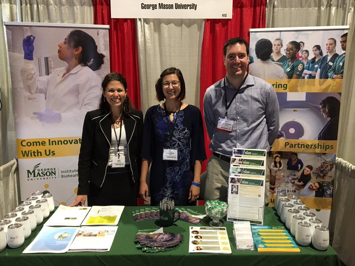 MasonBiohealth's tweet photo. It’s past 6:00, which means the Exhibitor Hall at #MHSRS2019 is open! Come speak to us or our table-mate, @PWCDED, at booth 413. We’d love to hear from you! https://t.co/KQv88Eqd1E