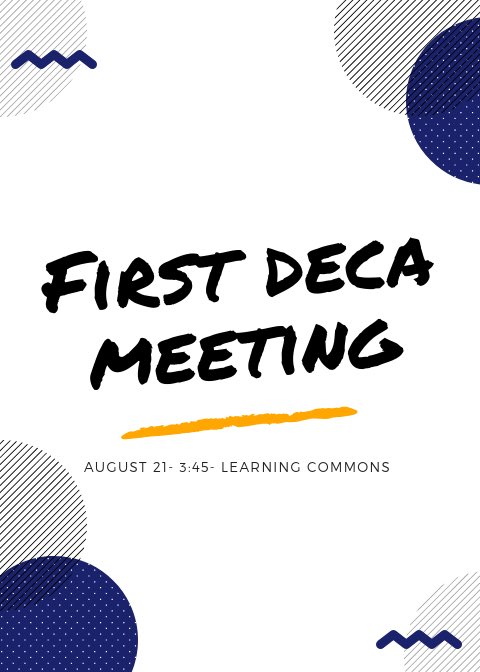 campbell_deca's tweet photo. We are kicking-off the school year scoring goals! #teamdeca Chapter meeting on Wednesday in room 701 @ 3:45. See you there! https://t.co/gBOaAtWWSN