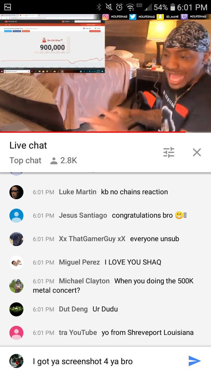 M_VAHorrorfest's tweet photo. @NoLifeShaq proud of u bro i been on since 25000 subs btw I'm making a new movie I'm n va n wanna get u in it hit me up https://t.co/il2YFEO63l