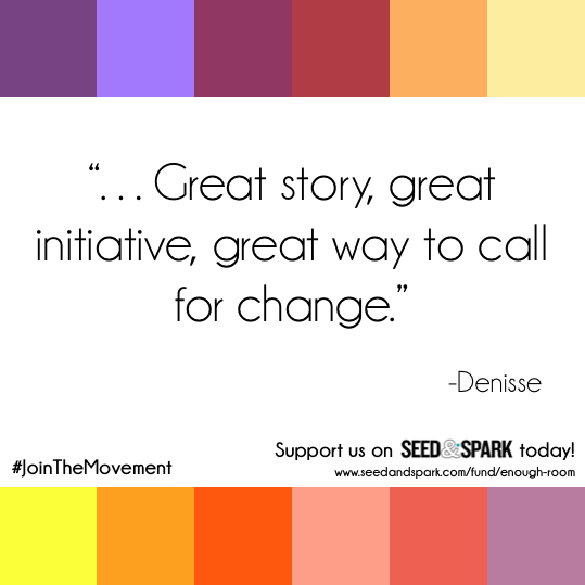EnoughRoomProj's tweet photo. "I support this project because it's a great story, great initiative, great way to call for change." - Denisse #WhatDoesToleranceLookLike #JoinTheMovement

#Connection #acceptance #invitation #IndieFilm #MixedRace #Latinx #MexicanAmerican #FemaleDirector #EnoughRoomProject https://t.co/lvSDC4tGea