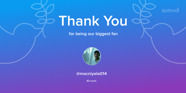 WireToken's tweet image. Our biggest fans this week: macniyela014. Thank you! via sumall.com/thankyou?utm_s…