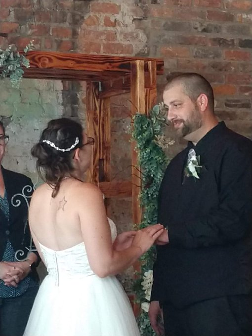 My best friend Alicea got married today to her other long time half Matt and I couldnt be happier for