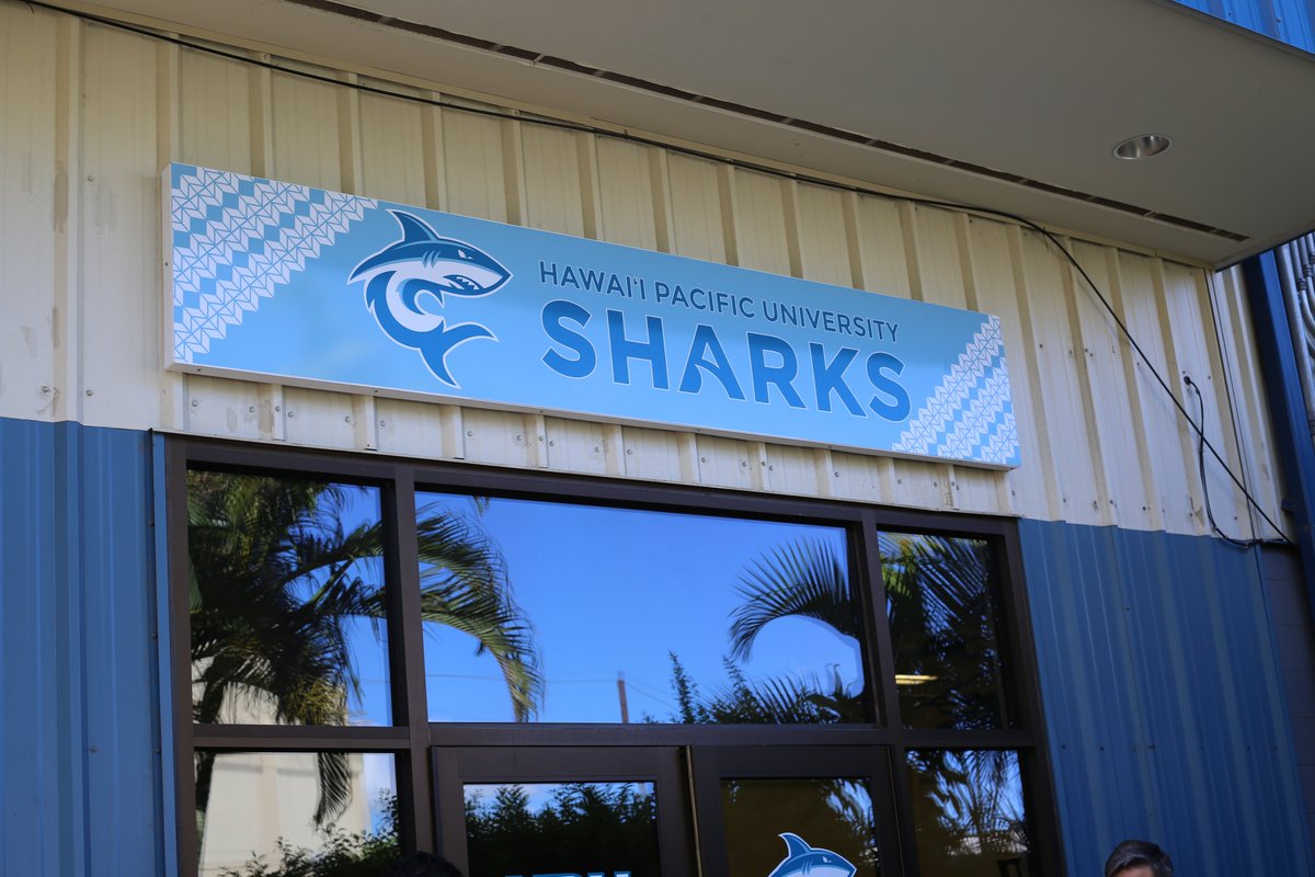 HPUSharks's tweet photo. A new hale for the HPU Sharks! Welcome to The Shark Tank, the former Saint Francis School gym! https://t.co/BScKE7bYu5