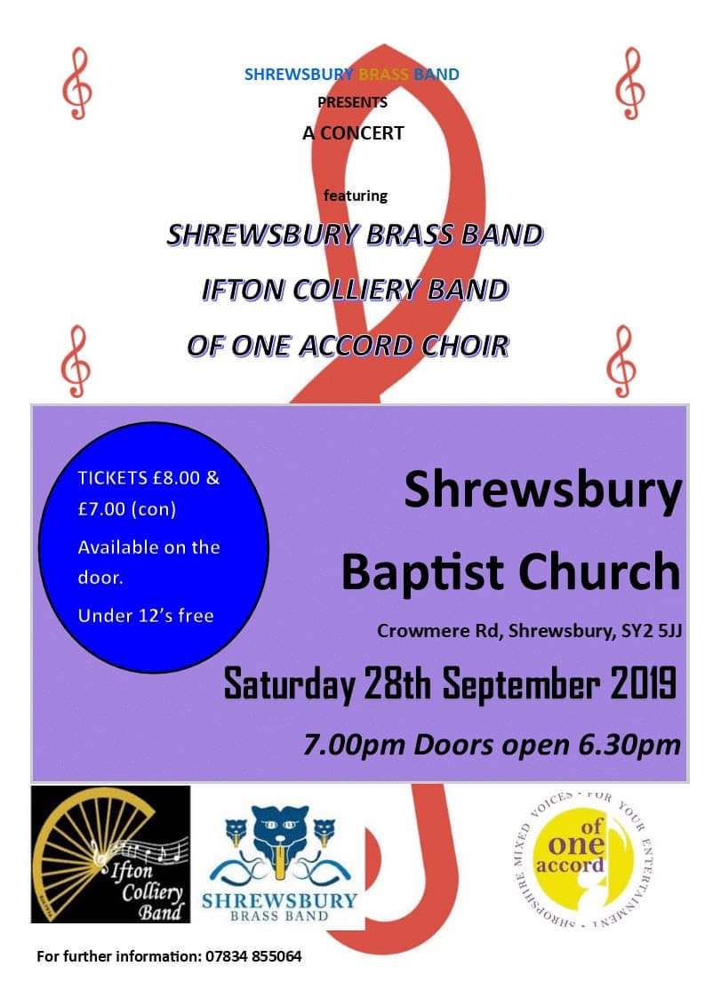 StevePritchard-Jones (@stevepj35) on Twitter photo Massed bands and choir concert Shrewsbury Baptist Church Saturday 28th September 7.00pm. <a href="/iftoncolliery/">ifton colliery band</a> <a href="/ShrewsBrassBand/">ShrewsburyBrassBand</a> @OOA_Shropshire <a href="/shrewsbaptist/">shrewsbury baptist</a> <a href="/ShropshireMason/">Shropshire Mason</a> <a href="/ShropshireStar/">Shropshire Star</a> <a href="/WhatsOnShrops/">Shropshire What's On</a> #brass #shrewsbury #concert #choir Massed bands and choir concert Shrewsbury Baptist Church Saturday 28th September 7.00pm. <a href="/iftoncolliery/">ifton colliery band</a> <a href="/ShrewsBrassBand/">ShrewsburyBrassBand</a> @OOA_Shropshire <a href="/shrewsbaptist/">shrewsbury baptist</a> <a href="/ShropshireMason/">Shropshire Mason</a> <a href="/ShropshireStar/">Shropshire Star</a> <a href="/WhatsOnShrops/">Shropshire What's On</a> #brass #shrewsbury #concert #choir