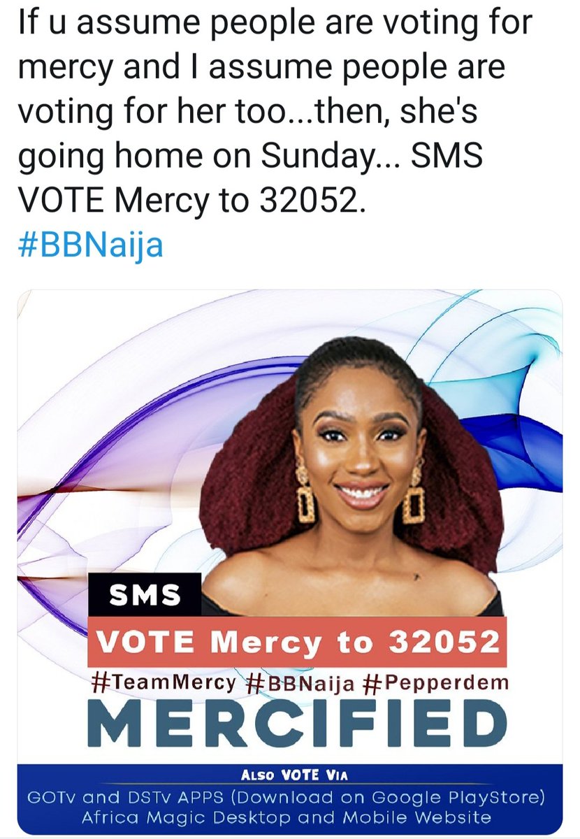 Mericalova's tweet photo. Mercy is not famous she's just a regular girl with a bright ambition
.
Please VOTE to save our girl from eviction
#Bbnaija #TeamMercy #SavingMercy https://t.co/WAOIqQ6NCm