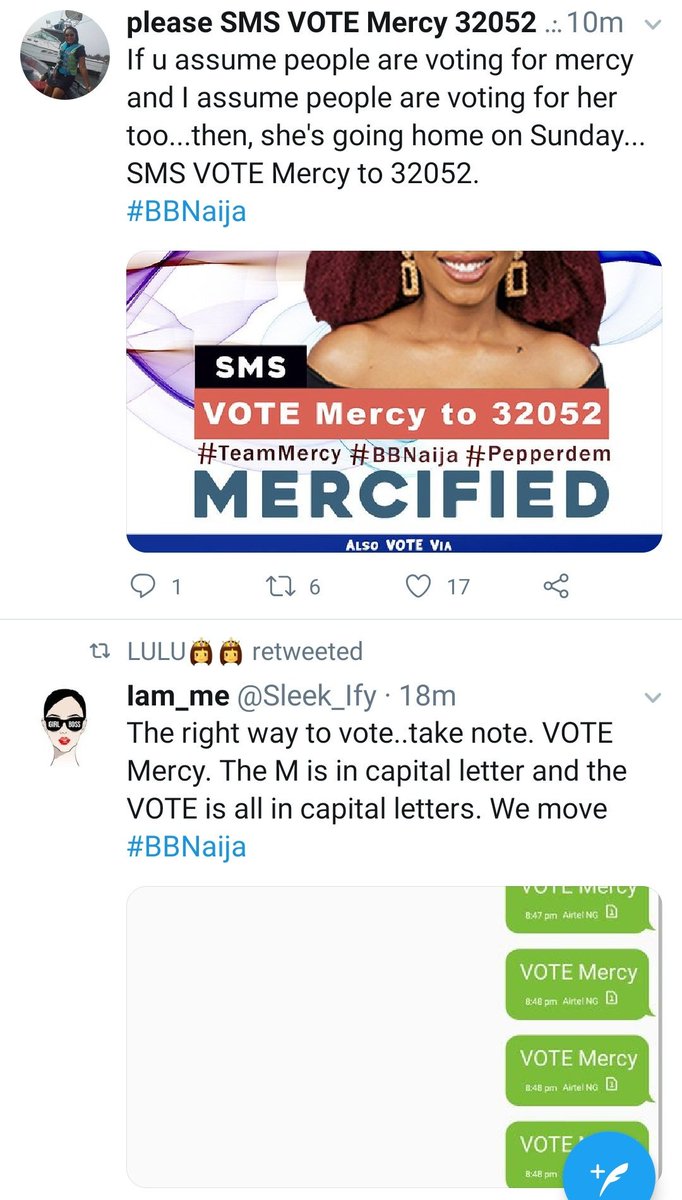 Mericalova's tweet photo. Mercy is not famous she's just a regular girl with a bright ambition
.
Please VOTE to save our girl from eviction
#Bbnaija #TeamMercy #SavingMercy https://t.co/WAOIqQ6NCm