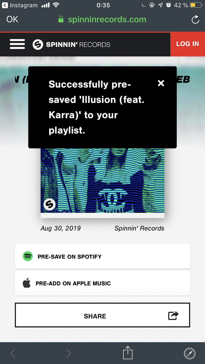 SpanishNervo's tweet photo. @nervomusic @SpinninRecords And added to my daily playlist! 😏🔥 https://t.co/UWAx1iSHgX