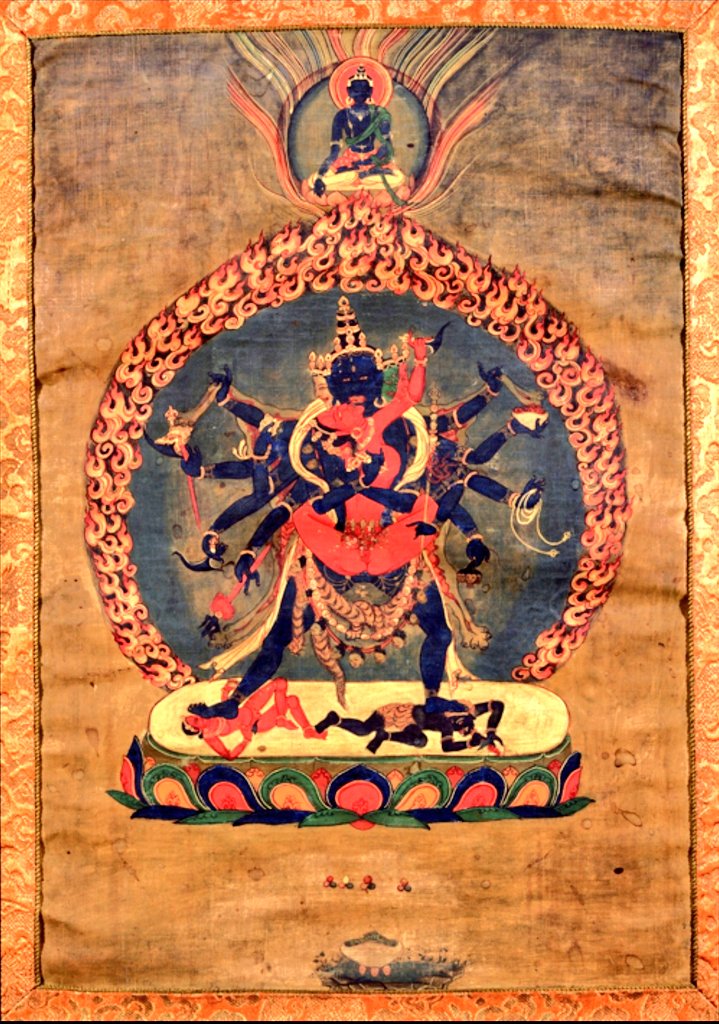 ryebur's tweet photo. [</ old #thangka of #Chakrasamvara/]

#meditation https://t.co/6hYeyvCv0T