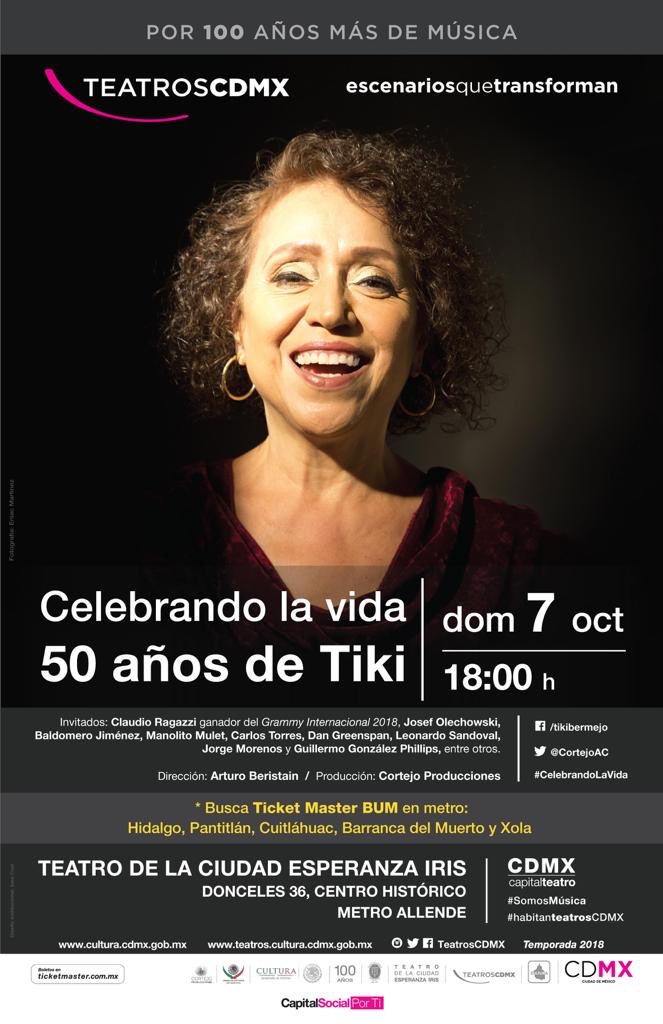 RT #vota por el Concierto de Música Tradicional “Celebrando la vida, 50 años de @tikibermejo para estar en la nominación final del premio @LunasAuditorio link bit.do/LA19-G06 #gracias