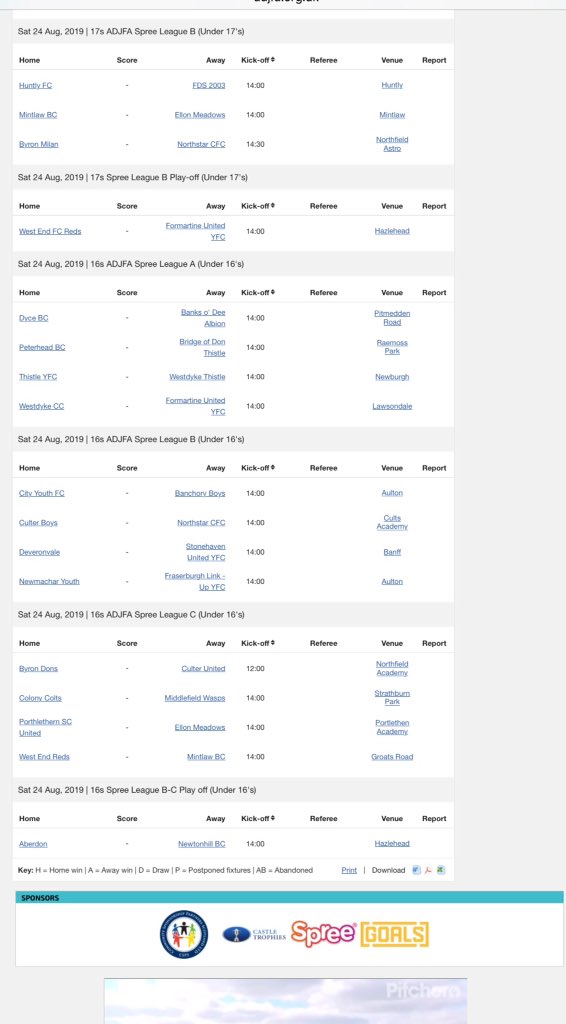 The new season begins this weekend! Here are Saturdays fixures.