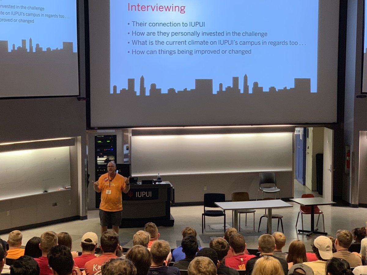 drgeoffsherman's tweet photo. Bridge day 1 we introduced the concept of innovation in design. Gonna be a pretty amazing week of deep thought from some first-year students.☺️
#IUPUIBridge2019 #SHHSuccess #MySHHS https://t.co/TSB7fepUxm