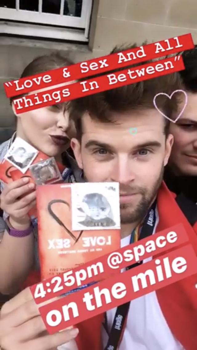 densonjo's tweet photo. ‘Somehow managing to be both sexually explicit and charming.......fun and provocative’ (The Scotsman). Last few days left. Catch it 22, 23 and 24 Aug at 4.25. @theSpaceUK @edfringe @AUBactors @inspiredAUB #makeyourfringe https://t.co/WWF9PSbMqr