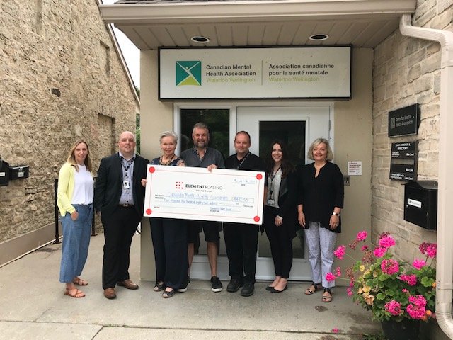 #PROUD of our <a href="/ElementsGranRiv/">Elements Casino Grand River</a> team for donating $4,000 to <a href="/CMHA_NTL/">CMHA National</a>, which provides advocacy, programs and resources that help prevent mental health problems and illnesses, support recovery and resilience, and enable Canadians to flourish and thrive.